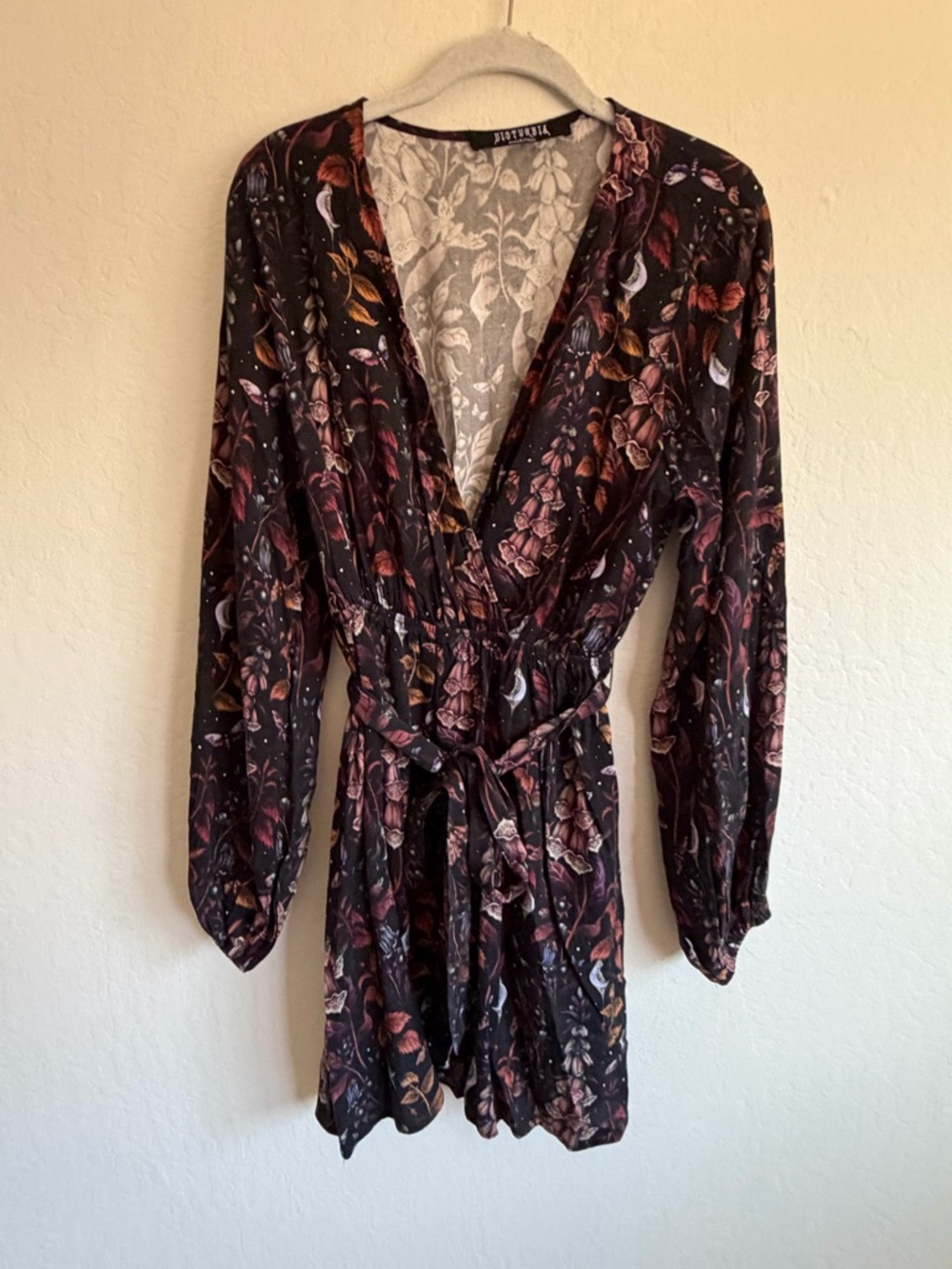Foxglove Mini Wrap Dress